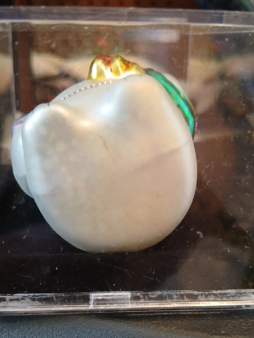 Target Multicolor Glass Penquin Ornament with Christmas Hat Vintage 2004